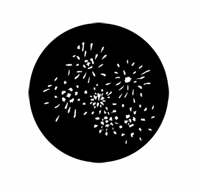 Rosco FireWorks 73654 Standard Steel Gobo