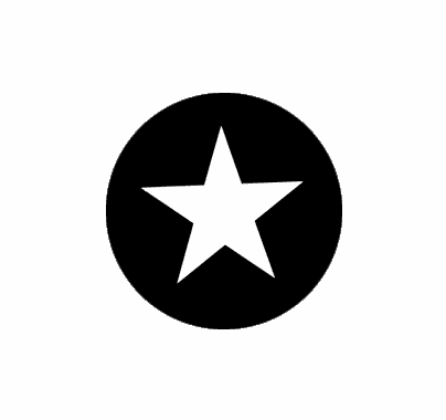 Rosco Five Point Star Steel Gobo Pattern  77708