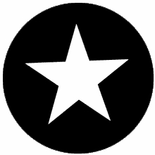 Rosco Five Point Star Steel Gobo Pattern  77708