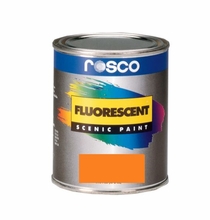 Rosco Fluorescent Paint, Orange, Pint, 5781
