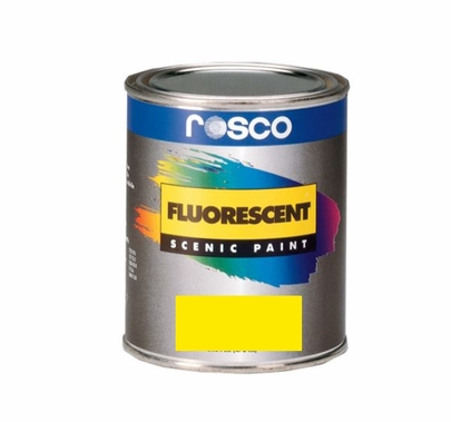 Rosco Fluorescent Paint, Yellow, Pint, 5782
