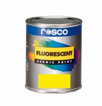 Rosco Fluorescent Paint, Yellow, Pint, 5782