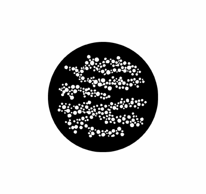 Rosco Foam Dots Standard Steel Gobo 78242