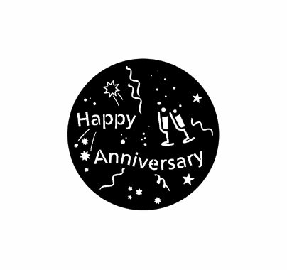 Rosco Happy Anniversary 71061 Standard Steel Gobo