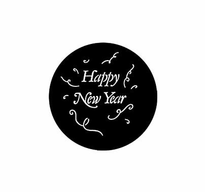 Rosco Happy New Year Steel Gobo 77982
