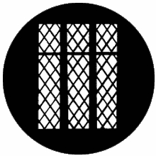 Rosco Lattice Window 77124 Standard Steel Gobo