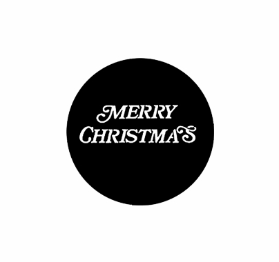 Rosco Merry Christmas Steel Gobo 77939