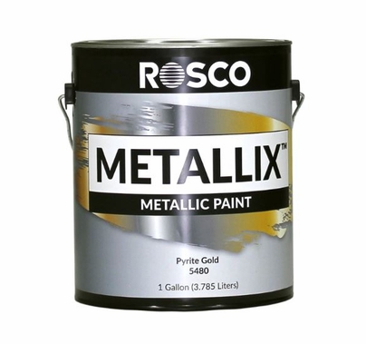 Rosco Metallix Paint 5480 Pyrite Gold | Gallon