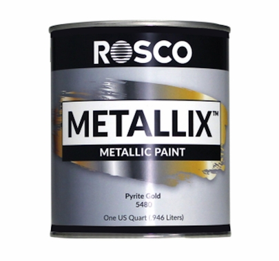 Rosco Metallix Paint 5480 Pyrite Gold | Quart