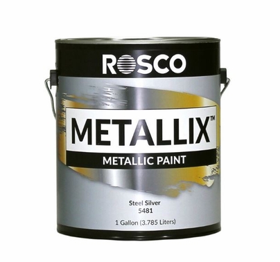Rosco Metallix Paint 5481 Steel Silver | Gallon