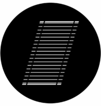 Rosco Oblique Blind Steel Gobo 77717