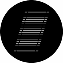 Rosco Oblique Blind Steel Gobo 77717