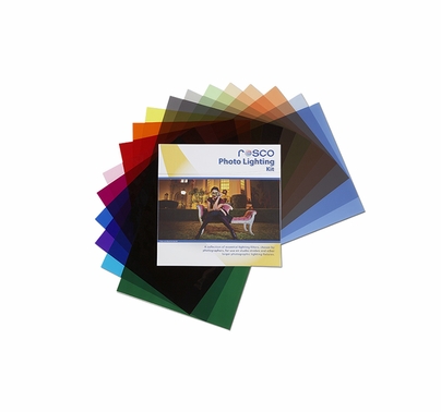 Rosco Photo Lighting Gel Kit 20 Sheets 12"  x 12"