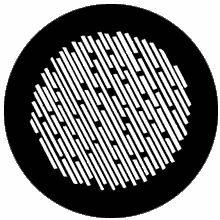 Rosco Rain B  77022 Standard Steel Gobo