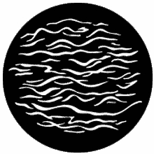 Rosco Reflected Water 2  Steel Gobo 77906