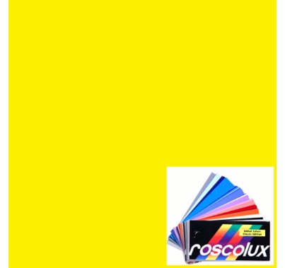 Rosco Roscolux 10 Medium Yellow Gel Filter Sheet