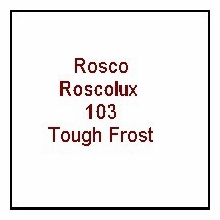 Rosco Roscolux 103 Tough Frost Diffusion Gel Filter Sheet 20"x24"