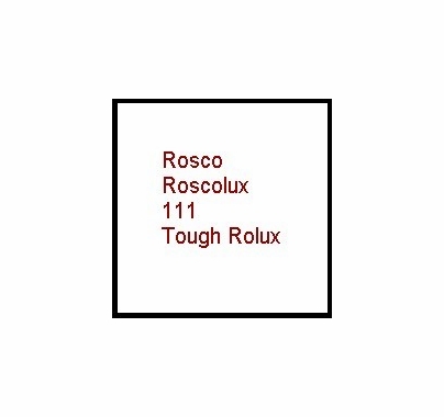 Rosco Roscolux 111 Tough Rolux Diffusion Gel Filter Sheet 20"x24"