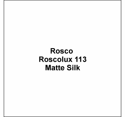 Rosco Roscolux 113 Matte Silk Diffusion Lighting Gel 20"x24"