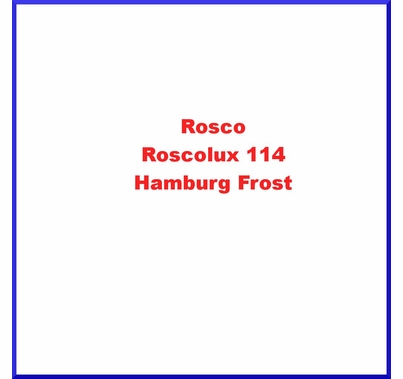 Rosco Roscolux 114 Hamburg Frost Diffusion Gel Sheet 20"x24"