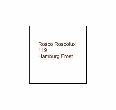 Rosco Roscolux 119 Light Hamburg Frost 6" x 6" Gel