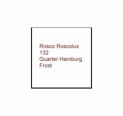 Rosco Roscolux 132 Quarter Hamburg Frost Gel Filter Sheet