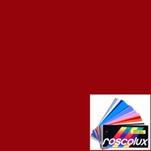 Rosco Roscolux 27 Medium Red Lighting Gel Sheet  20" x 24"