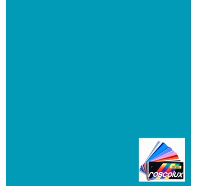 Rosco Roscolux 72 Azure Blue Gel Filter Sheet, 20"x24"