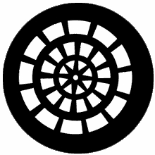 Rosco Rose Window 77758 Standard Steel Gobo