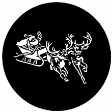 Rosco Santa and Sleigh Steel Gobo 77720