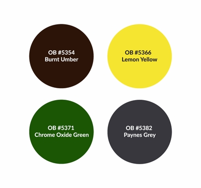 Rosco Scenic Sets Foliage Paint Test Kit OB