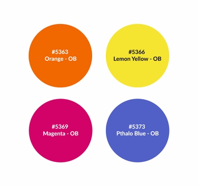 Rosco Scenic Sets Intense Primaries Paint Test Kit OB