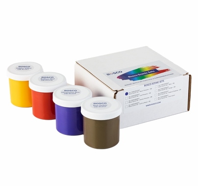 Rosco Scenic Sets Warm Primaries Paint Test Kit OB
