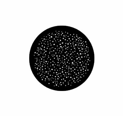 Rosco Snow 77884 Standard Steel Gobo - Rosco Standard Steel