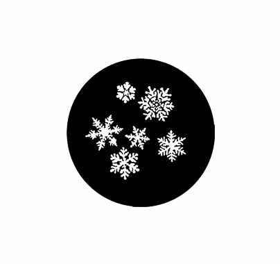Rosco Snow Flakes Steel Gobo 77772
