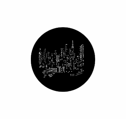 Rosco Standard Steel Gobo NYC Skyline 77287