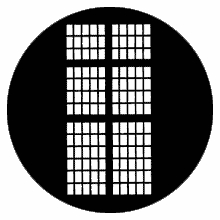 Rosco Statesmen Window 77238 Standard Steel Gobo