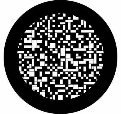 Rosco Steel Gobo Pixel Pattern 78695