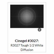 Rosco Tough Half White 250 1/2 Diffusion Gel Roll 3027  48"x25ft