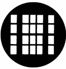 Rosco Vernacular Window  77137 Standard Steel Gobo