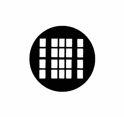 Rosco Vernacular Window  77137 Standard Steel Gobo