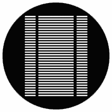 Rosco Wide Louvre 79312 Standard Steel Gobo