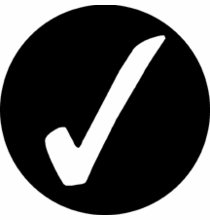 Rosco Yes Check Mark 78067 Standard Steel Gobo