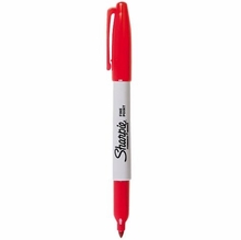 Sharpie Fine Point Red Permanent Marker, Single