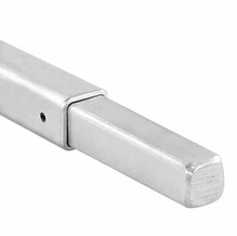 Square Aluminum Tube 3/4" with Male Pin | 2ft