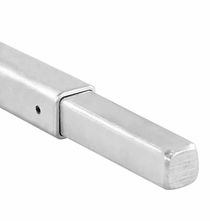 Square Aluminum Tube 3/4" with Male Pin | 3ft