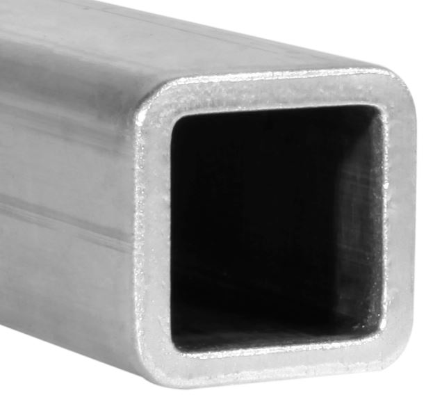 Square Aluminum Tube Radius Edge 3/4 inch 6ft