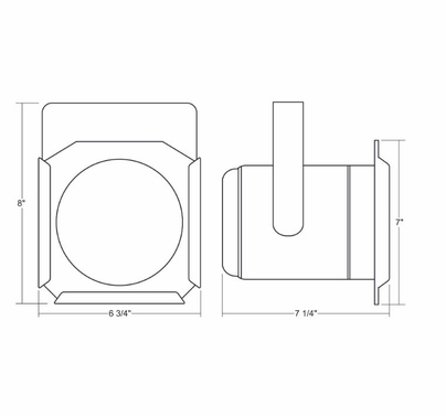 Times Square Lighting Par 38 150W Spot Light F38 - WHITE
