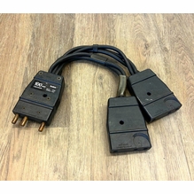 Used 100A / 125V Stage Pin Splitter (1) Male to (2) Female Twofer