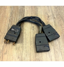 Used 100A / 125V Stage Pin Splitter (1) Male to (2) Female Twofer